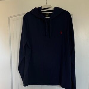 Polo by Ralph Lauren Dark Blue Hoodie with Red Logo